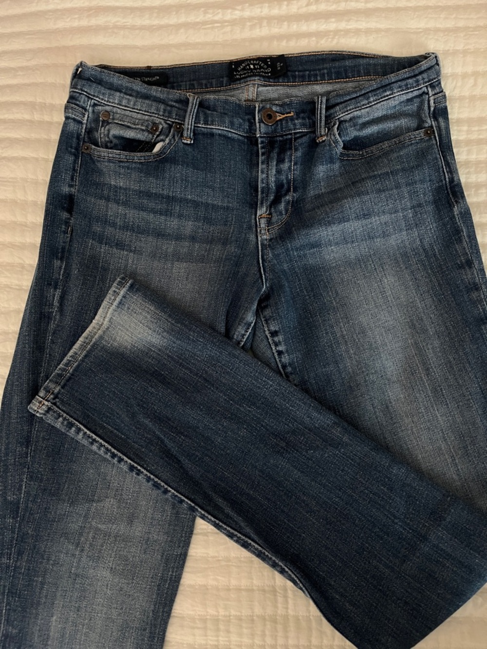 Lucky Brand Men’s Faded Dark Blue Slim Jeans